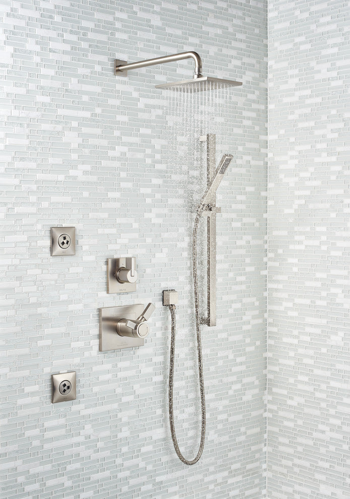 Delta Vero Premium Single-Setting Slide Bar Hand Shower, Stainless, 57530-SS