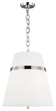 3-Light Large Pendant, Polished Nickel