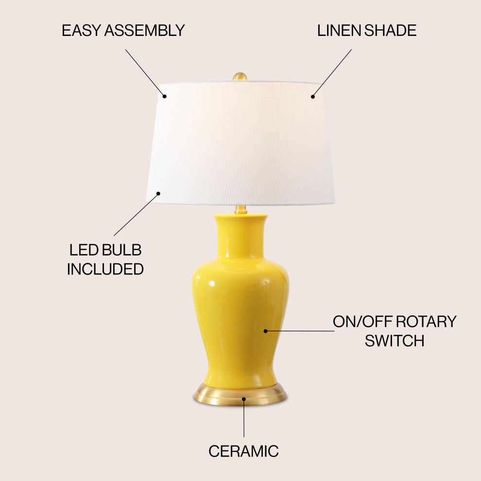 Julian Traditional Classic Ceramic Urn LED Table Lamp