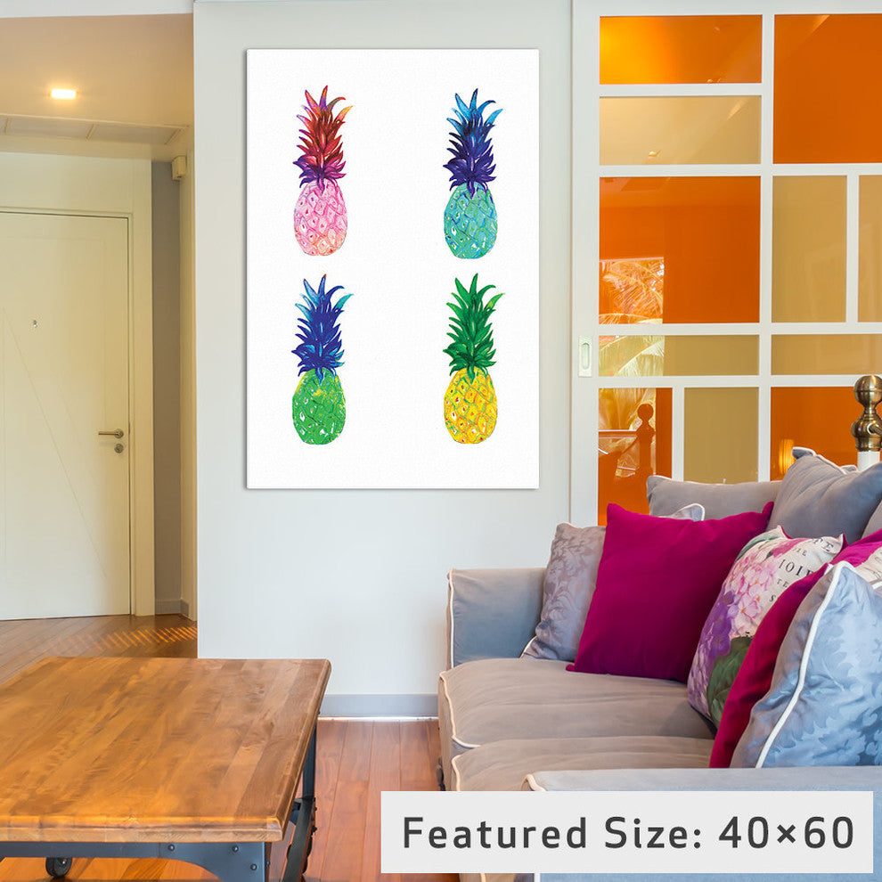 "Pineapple" Print by Rongrong DeVoe, 26"x18"x1.5"