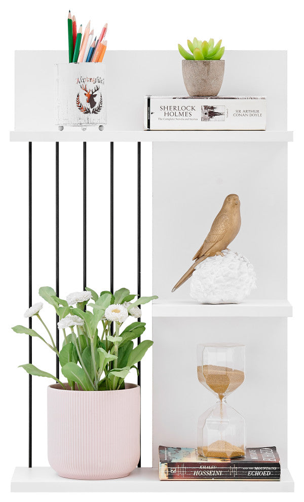 Danya B. Seville Dynamic Utility Ledge Wall Shelf, White