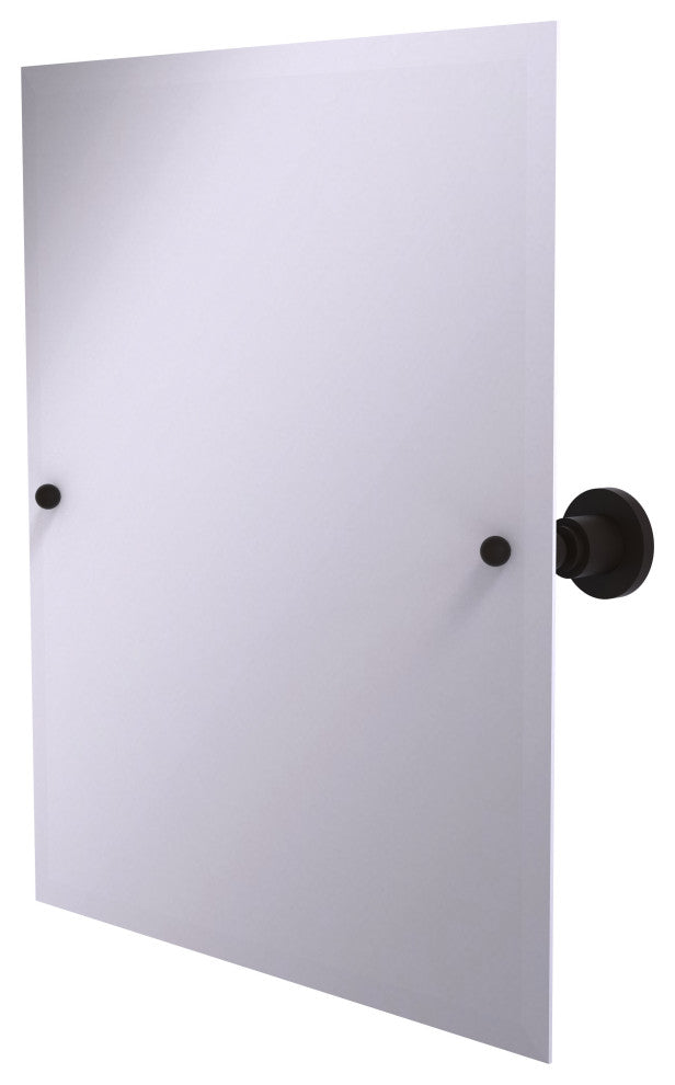 Frameless Tilt Mirror with Beveled Edge, Oil Rubbed Bronze