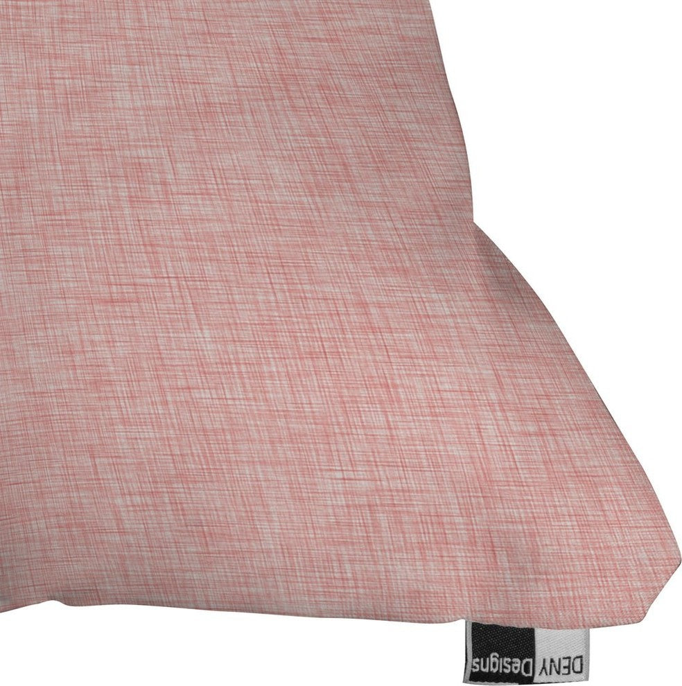 Holli Zollinger Linen Marsala Rosee Throw Pillow, 18"x18"