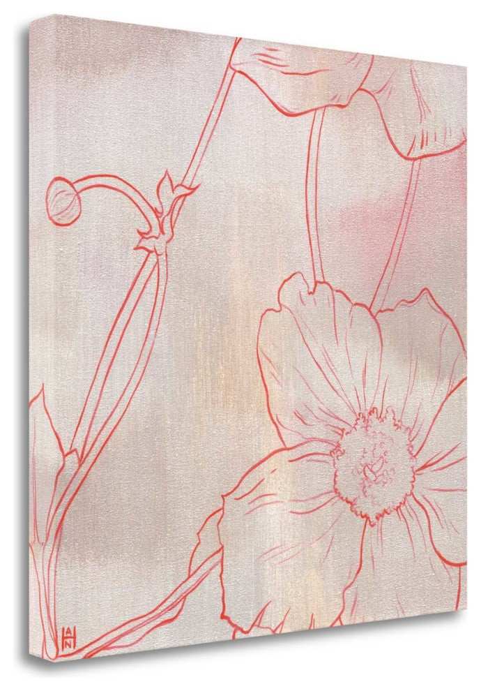 "Anemone I" By Stephanie Han, Giclee Print on Gallery Wrap Canvas, Ready to Hang