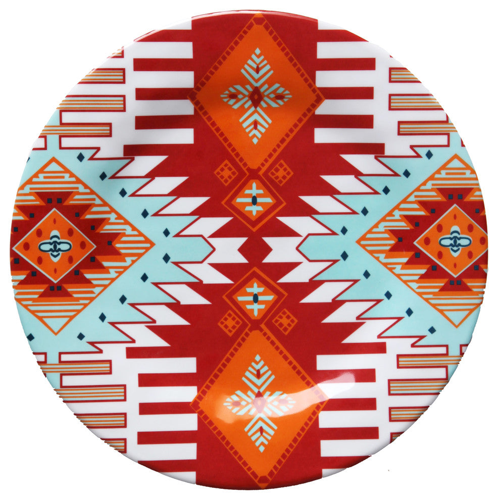 Southwest Melamine Dinner Plates, Set of 4, 10.5"