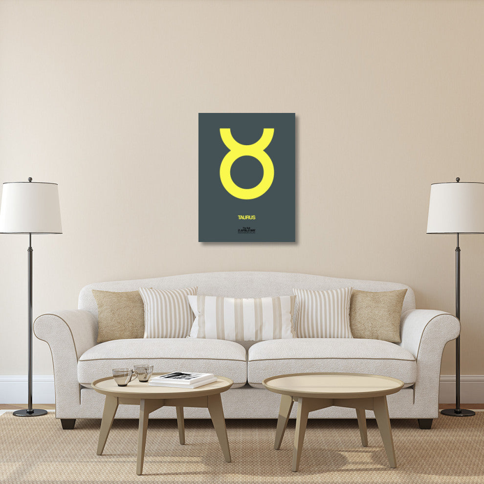 "Taurus Zodiac Sign Yellow" Fine Art Print