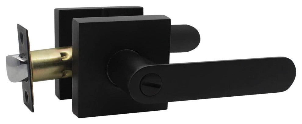 Heavy Duty Door Handle with Lock for Interior Doors, Set of 5