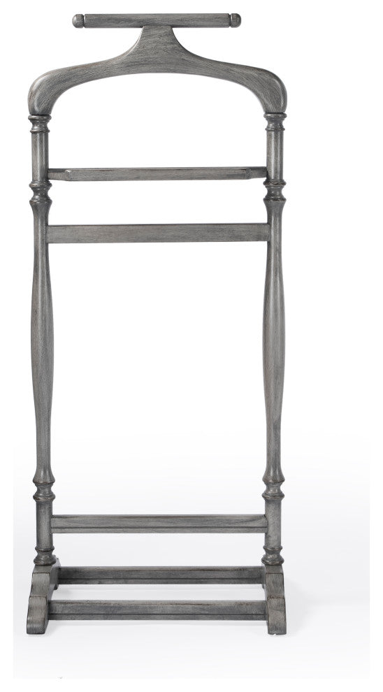 Judson Wood Valet Stand, Gray