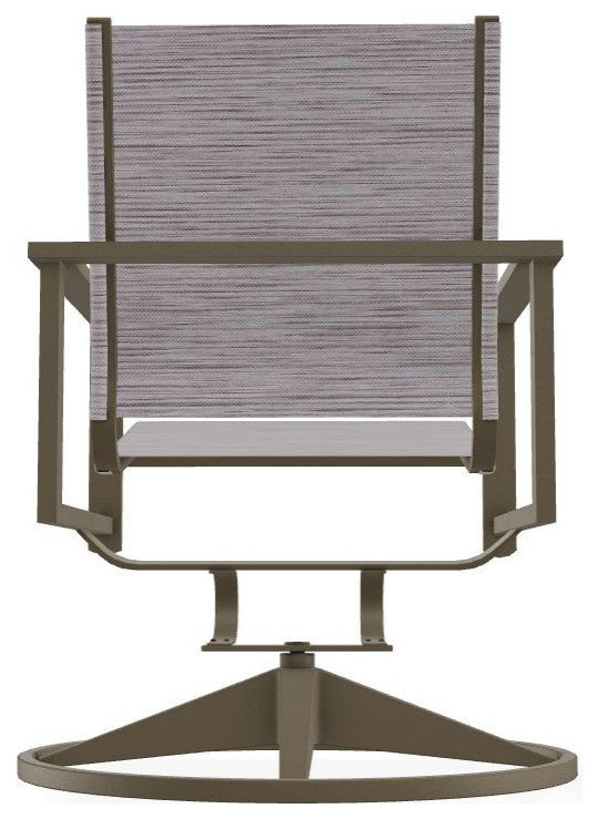 Tribeca Sling Outdoor Swivel Rocker, Fossil/Beachwood