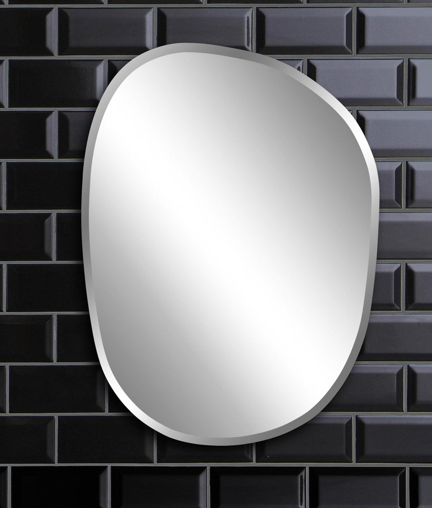 Howard Elliott Asymmetrical Frameless Mirror