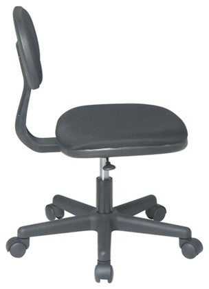 Office Star Student Task Chair in Black Fabric