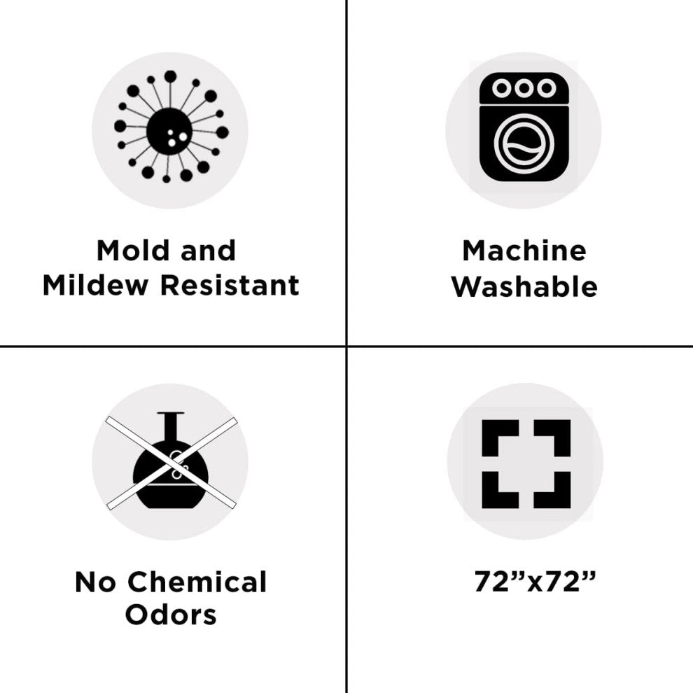 Damask Blue Vince Shower Curtain, 72"x72"