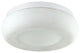 Disk, 1-Light Large Flush Mount, White
