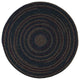 Colonial Mills Midnight MN57 Indigo Traditional Area Rug, Round 4'x4'