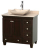 Wyndham Collection Single Bathroom Vanity, Espresso, 36"
