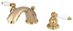 Kingston Brass Widespread Bathroom Faucet With Retail Pop-Up, Polished Brass