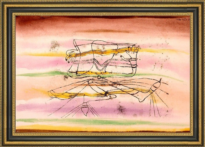Paul Klee Veil Dance - 18" x 27" Framed Premium Canvas Print