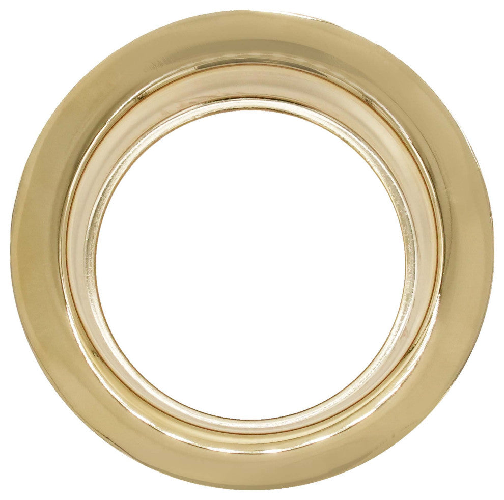 Ez-Mount Style Disposal Flange And Stopper In Polished Brass, Polished Brass