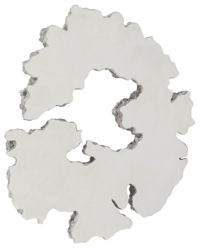 Lava Slice Wall Art, Resin, Stainless Steel, Large