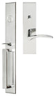 Crest Lever, Mortise Entry Handleset, Right Hand, Polished Stainless Steel