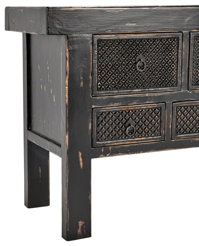 Lahey 11-Drawer Console Table by Kosas Home, Black