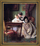 Jules Trayer The Lesson Framed Premium Canvas Print, 16"x20"