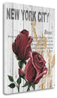 "New York Roses" By Alicia Soave, Giclee Print on Gallery Wrap Canvas