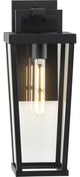 Tryon One-Light Black New Traditional Outdoor Wall Lantern, 7x7x18"
