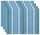 Multi-Stripe, Stripe Print Placemat, Set of 4, Light Blue
