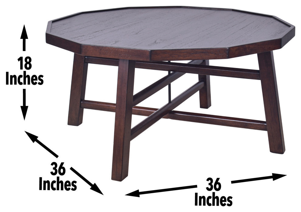 Paisley Cocktail Table Brown