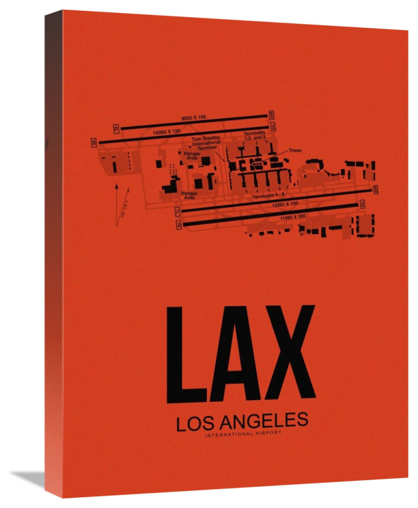 "LAX Los Angeles Airport Orange" Fine Art Print