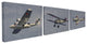 Kids Military Planes Blue Design, 16"x20"