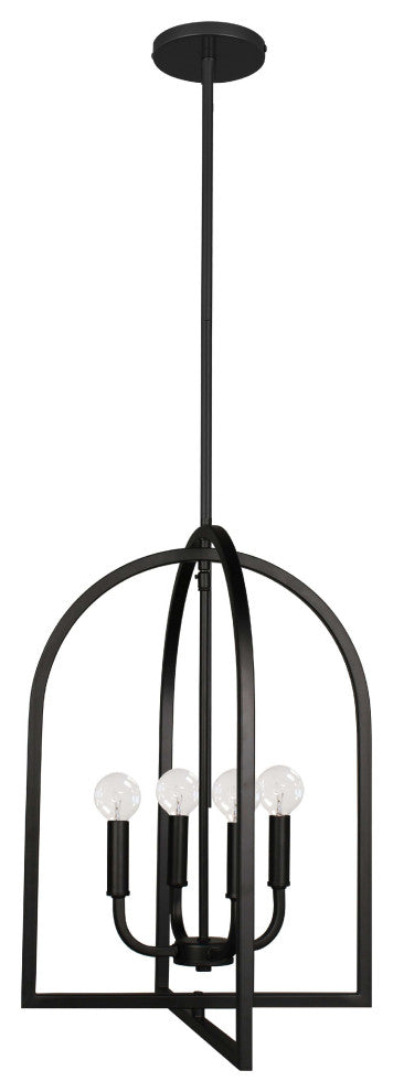Pamela 4-Light Pendant- Matte Black