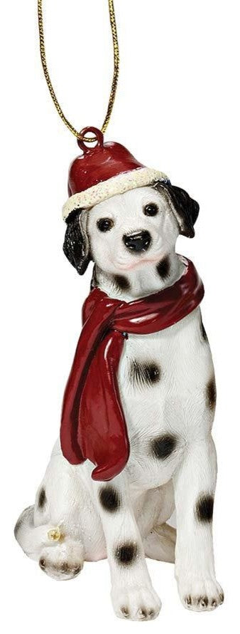 Dalmatian Holiday Dog Ornament Sculpture