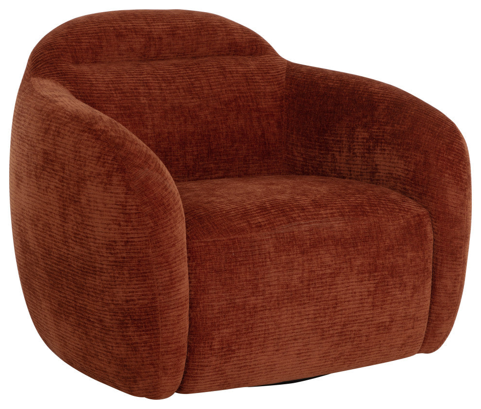 Ismo Swivel Lounge Chair, Opera Spice