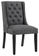 Gray Baronet Fabric Dining Chair