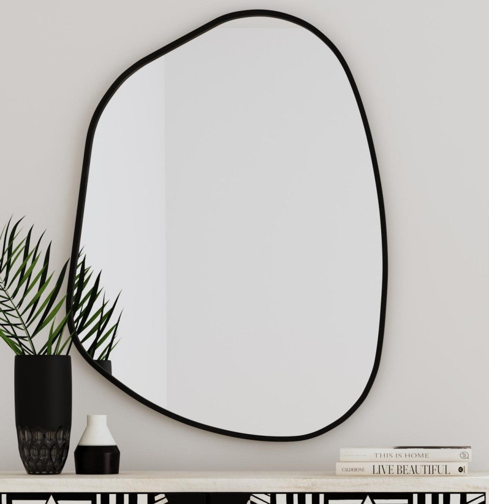 Ash Wall Mirror - Black