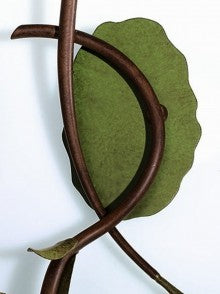 Linda 553 Table Lamp, Rust Brown and Green, Grit Amber