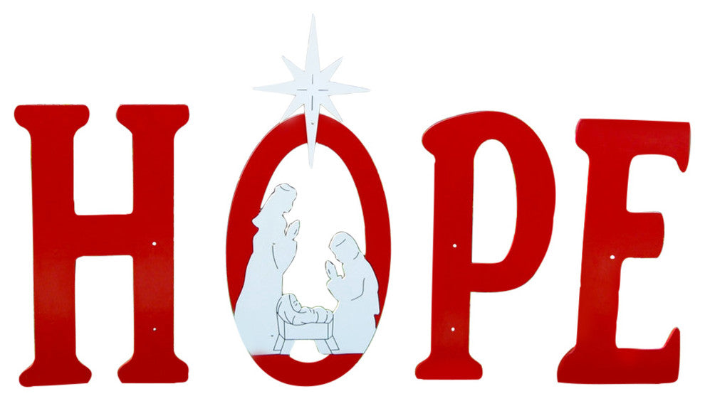 Hope Stake Sign With Trumpeting Angel