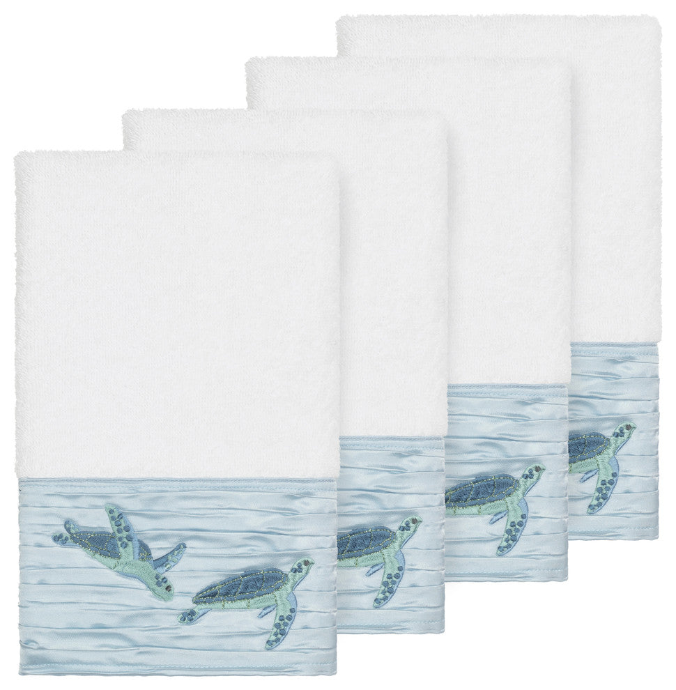 Mia 4 Piece Embellished Hand Towel Set