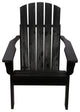 Shine Company 4626Bk Mid-Century Modern Adirondack Chair, Black