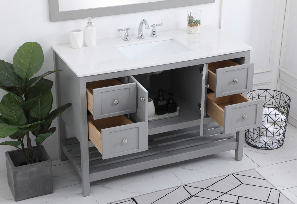 Tucker Grey 48" Single Sink Bathroom Vanity