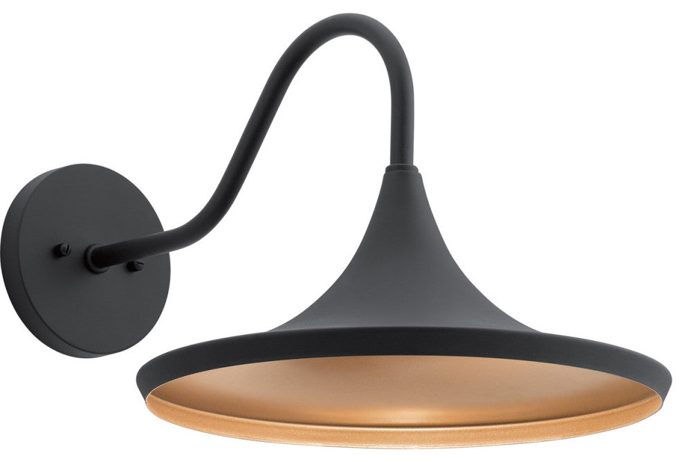 Kichler 59029BKTLED LED Outdoor Wall Mount, Textured Black Finish