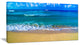 "Floating Blue Waves Beach" Seashore Canvas Print, 32"x16"