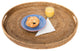 Artifacts Rattan™ Oval Tray With Cutout Handles, Honey Brown, Large