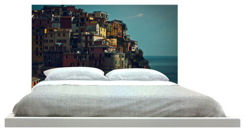 "Homes On Cliff" Headboard