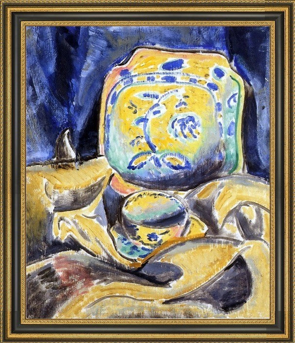 Alfred Henry Maurer Still Life - 20" x 25" Framed Premium Canvas Print