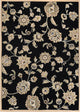 Home Dynamix Optimum Malin Area Rug 5'2"x7'2", Floral Black