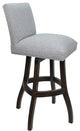 Swivel Wood Counter, Bar or Extra Tall Stool - Sommerville on S-Base, Hemsath Slate - Dark Walnut, 30"