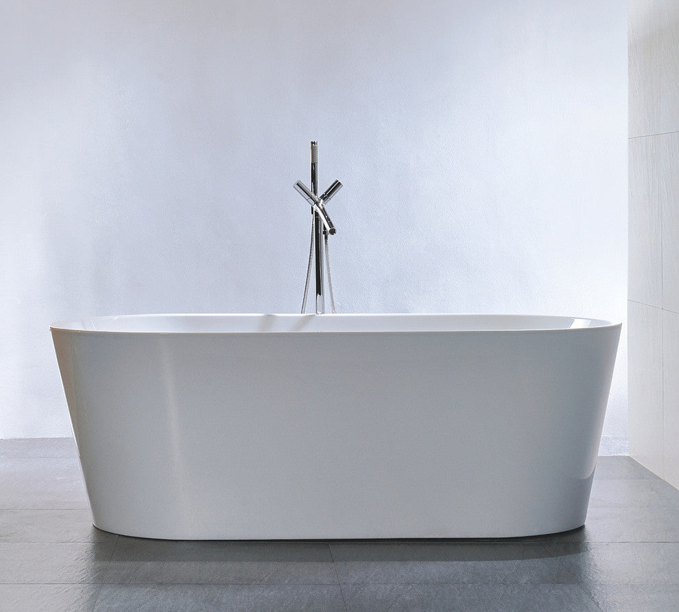 Legion Furniture Acrylic Tub, White, 67.3"